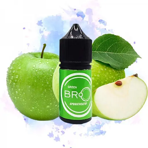 Набор компонентов для самозамеса солевой заправки BRO Salt 30 мл, 0-65 мг Green Зеленое яблоко (16967)