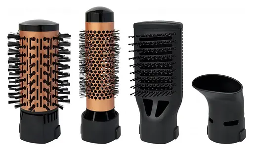 Фен щітка браш для волосся 4 в 1 Rotex RHC490-T гребінець, що обертається, стайлер з турмаліновим покриттям 1200 Вт - фото 2