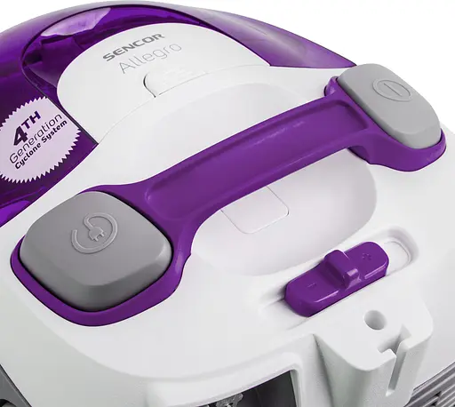 Пилосос Sencor контейнерний Allegro, 890Вт, конт пил -1.5л, НЕРА, фіолетово-сірий - фото 7
