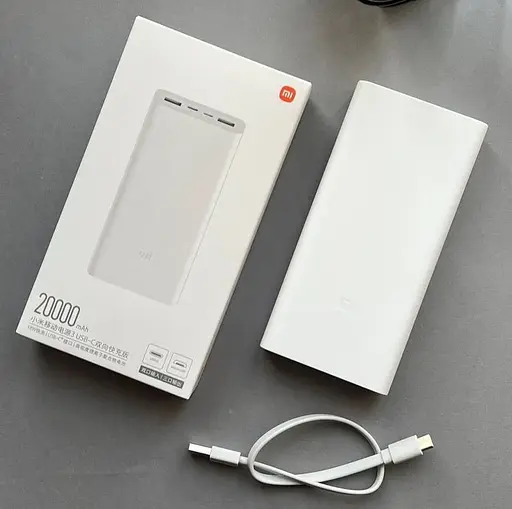 Портативное зарядное устройство для Power Bank Xiaomi Mi Power Bank 3 USB-C 18 Вт 20000 mAh Белый - фото 7