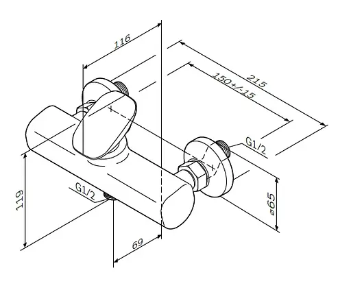 Змішувач для душу AM.PM Spirit 2.0 (F70A20000) - фото 9