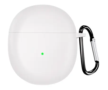 Чохол-накладка DK Silicone Candy Friendly з карабіном для OnePlus Buds (white) - фото 2