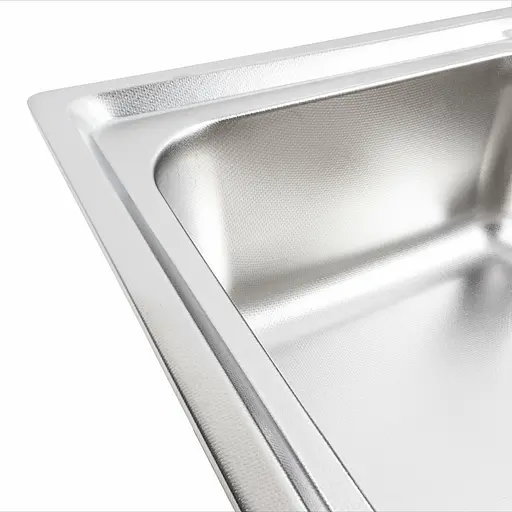 Кухонна мийка з нержавіючої сталі Platinum декор 5845 (0,8/180 мм), Decor - фото 2