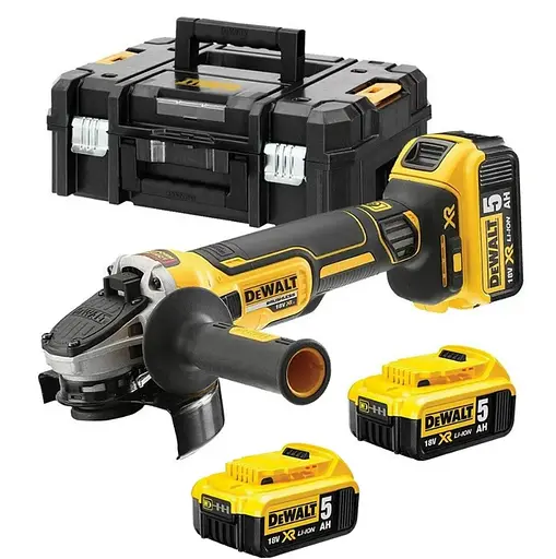 Шлифмашина угловая аккумуляторная DeWalt с АКБ и ЗУ DCG405P3 - фото 1
