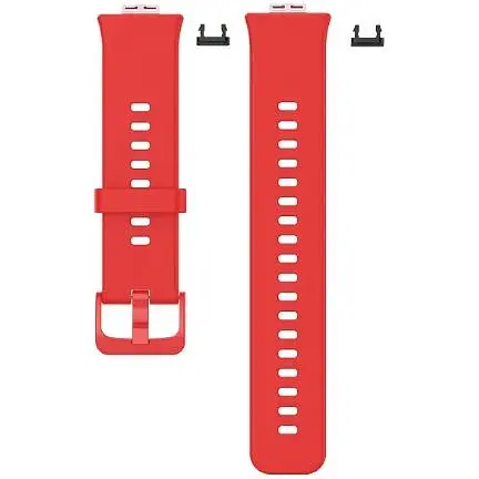 Ремешок DK для Huawei Watch Fit / Fit SE Silicone Sport Full Light Classic (red) - фото 3