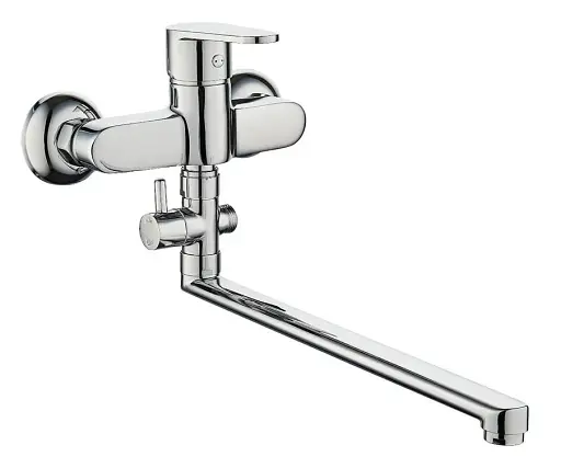 Змішувач для ванни Cersanit Cari S951-241 з довгим виливом Хром 30412 - фото 1