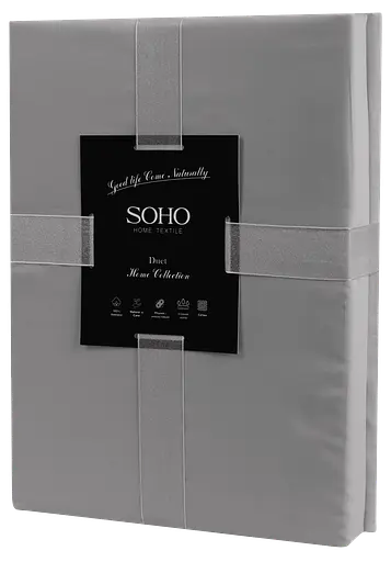 Комплект постільної білизни Євро Duet 200х230 см Grey/Graphite SOHO pbe0050810 - фото 3