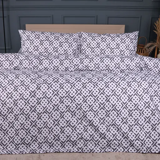 Наволочка Mirson Ranforce Elite Abstract Graphite 40х60 см (2200013165972) - фото 3