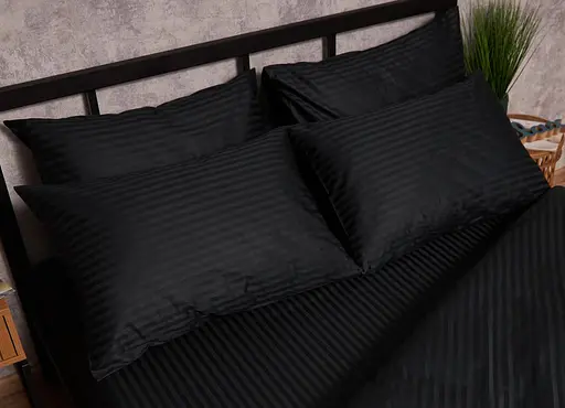 Набор наволочек Moon&Star Satin Stripe Midnight Luxe 60х60 см 2 шт MS840000652 - фото 2