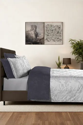 Постільна білизна Mona Merida Grey Сатин Делюкс La Romano pbe0051967 - фото 2