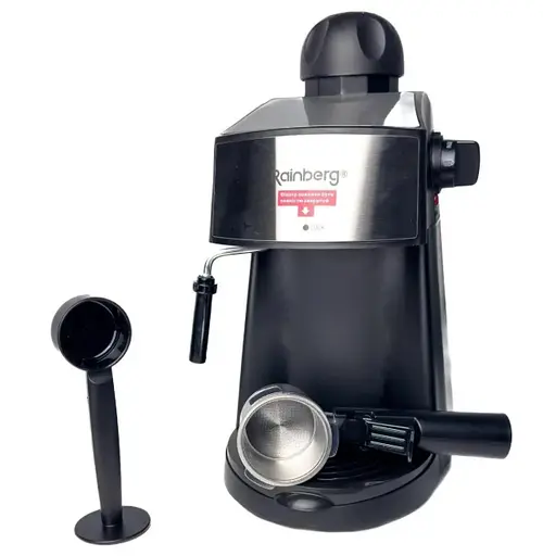 Кофеварка рожковая Rainberg RB-8111 с капучинатором для эспрессо капучино и латте 2200 Вт 0.24 л Черная - фото 3