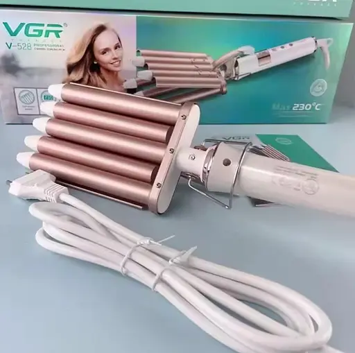 Плойка волна для волос VGR V-528 с керамическим покрытием и регулировкой температуры 45 Вт - фото 3