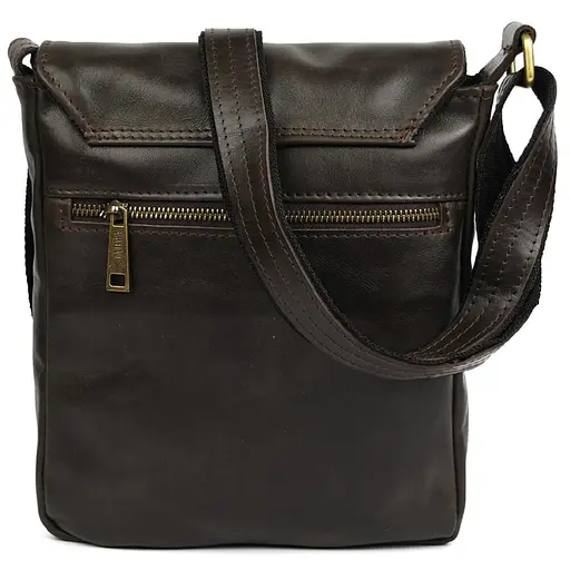 Чоловіча шкіряна сумка A5 через плече TARWA 22х25.5х4 см sum0028338 - фото 7