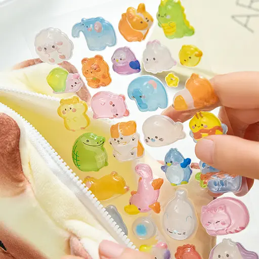 Набір 3D-наліпок Tiki Wiki Crystal Тікі милі тваринки (51369) - фото 2