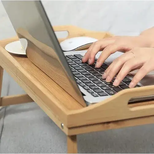 Бамбуковий столик-піднос для сніданку Ruhhy 25052 (XL)    - фото 3