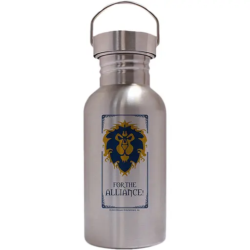 Бутылка World of Warcraft Alliance Canteen Steel Bottle (Варкрафт) - фото 1