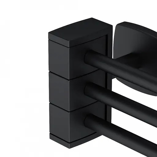 Потрійна вішалка-вертушка для рушників AM.PM Gem black A9032722 Чорний матовий - фото 6