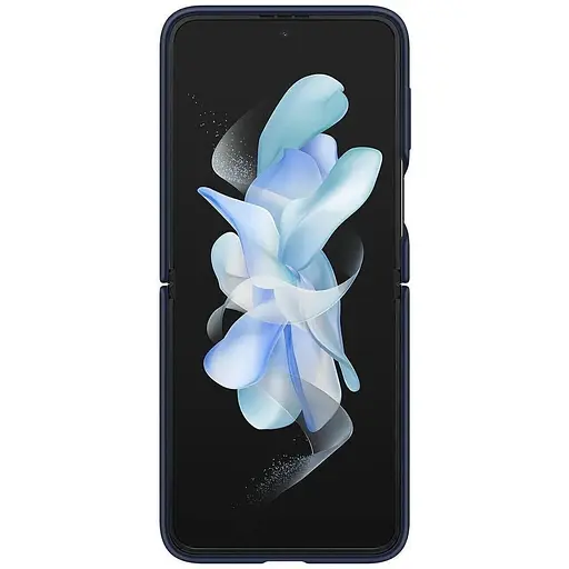 Оригінальний силіконовий чохол із кільцем Samsung для Galaxy Z Flip4 Silicone Cover with Ring Navy EF-PF721TNEGUA - фото 7