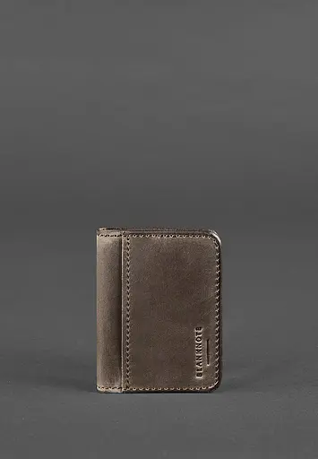 Кожаная обложка для ID-паспорта и водительского заседания 4.1 темно-коричневая с гербом - фото 2