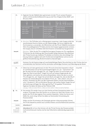 Schritte international Neu 1. Lehrerhandbuch - фото 8