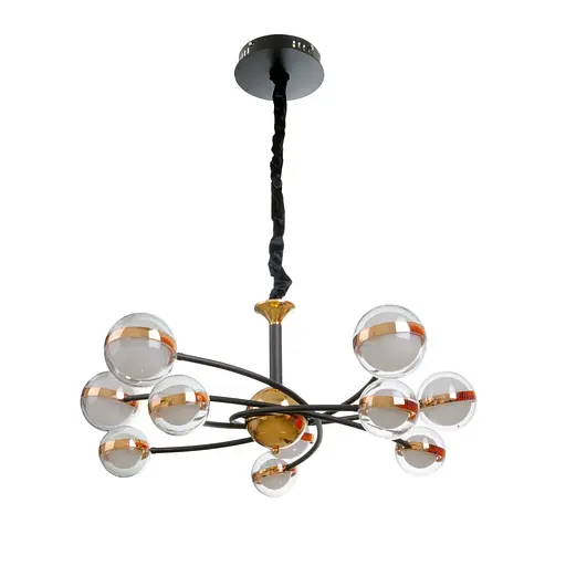 Люстра Brille молекула підвісна LED 90W WW+NW+CW BK+GD (BL-796S/10)