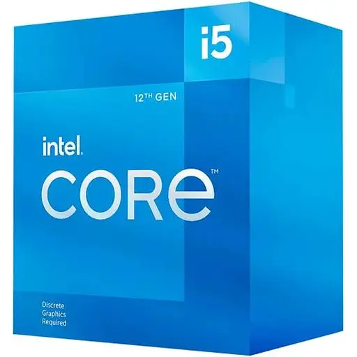 Процессор Intel Core i5 (LGA1700) i5-12400F, Box, 6x2.5 GHz (Turbo Boost 4.4 GHz, 12 потоков), L3 18Mb Smart Cache, Alder Lake, 10 nm, TDP 65W (BX80715124)
