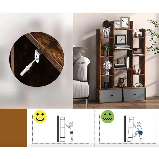 Стелаж Costway Drawer в стилі Loft - фото 8