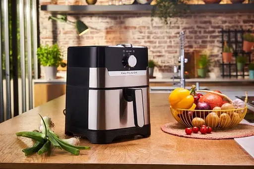 Мультипечь Tefal Easy Fry & Grill 1550Вт 42л механическое управление от 80°C до 200°C пластик нержавеющая сталь - фото 2