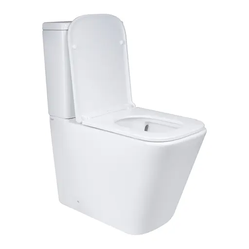 Унитаз напольный Qtap Tern Ultra Quiet безободковый с сиденьем Soft-Close QT17222175AUQ1W White, Белый - фото 4