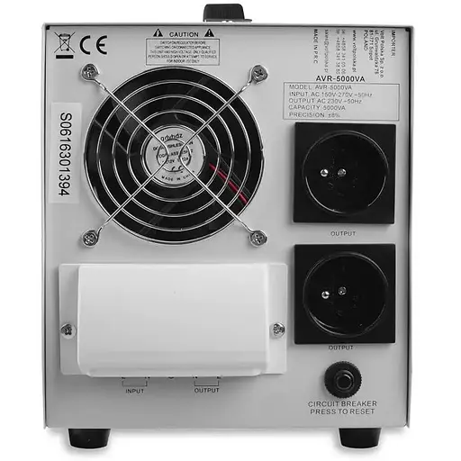 Стабилизатор напряжения Volt Polska AVR 5000VA 8-11% - фото 4