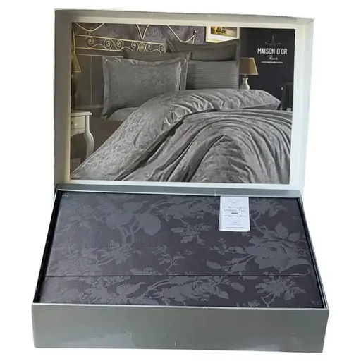 Постільна білизна Ruby Antrasit Сатин-Бамбук Maison D'or pbe0051907 - фото 1