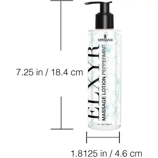 Лосьйон для масажу ніг та ступень Sensuva ELXYR Massage Lotion Peppermint (236 мл) - фото 3
