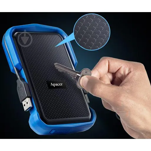 Жесткий диск Apacer AC631 1 TB USB 3.1 Blue (AP1TBAC631U-1) - фото 4