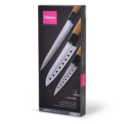 Набір ножів Fissman Katana 3 шт. (2680) - фото 6