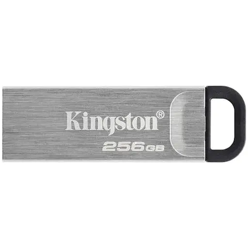 Флеш накопичувач USB 256GB Kingston DataTraveler Kyson, Silver, USB 3.2 Gen 1, до 200/60 МБ/с (DTKN/256GB)