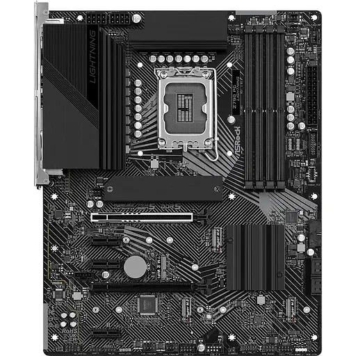 Материнская плата AsRock Z790 PG Lightning (1700/Z790, 4xDDR5, 2xPCIex16, HDMI/eDP, 4xSATA, 4xM.2, 2.5Glan, 7.1ch, ATX)