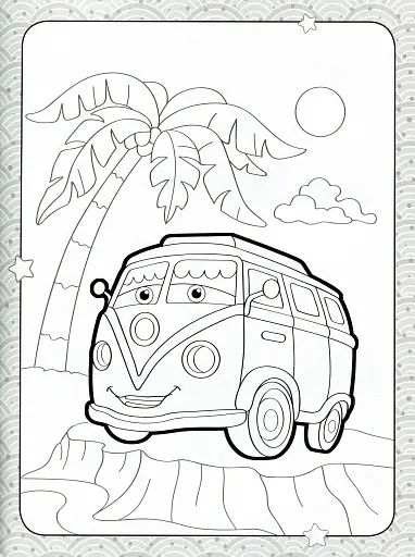 Розмальовка для найменших. Кумедні машинки - фото 2