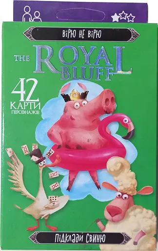Настольная карточная игра Danko Toys The ROYAL BLUFF укр (RBL-01-01U, RBL-01-02U) Зеленый - фото 1