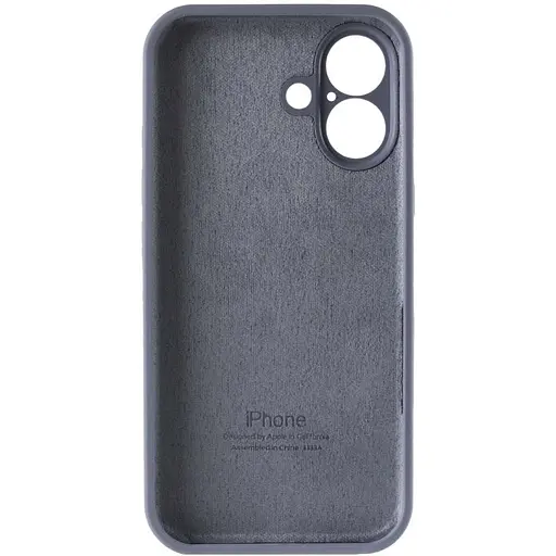 Чехол Epik Silicone Case Full Camera Protective AA для Apple iPhone 16, 6.1 Серый/Lavender Gray - фото 7