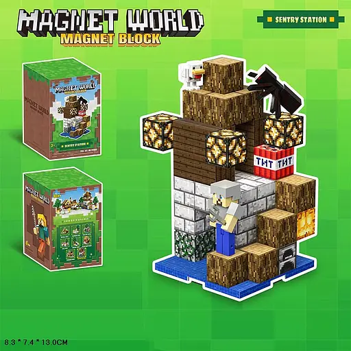 Набір іграшковий магнітний, з магнітними фігурками, 8.3x7.4x13 см - фото 2