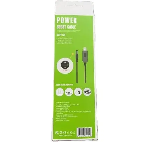 Кабель Power Boost USB-DC 5.5 x 2.1 черный 1 м - фото 4