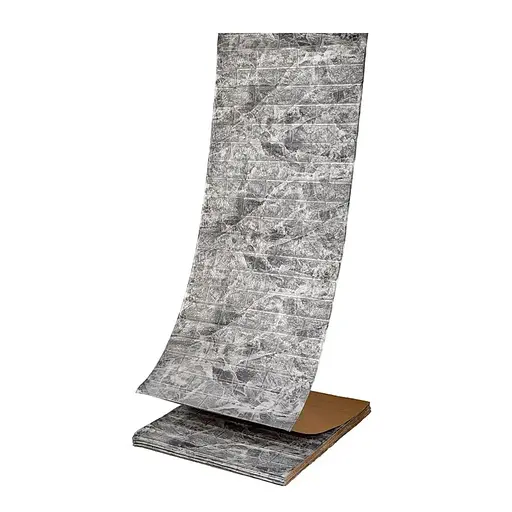 Самоклеющаяся 3D панель в рулоне 19600x700x3мм Мрамор Черный (R061-3-20) SW-00001196 - фото 1