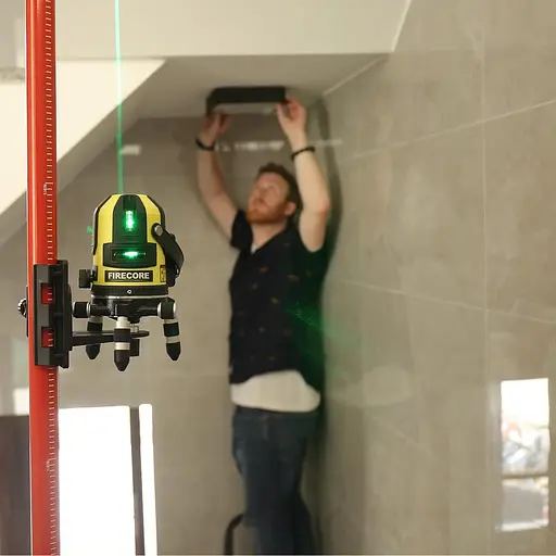 Самовирівнюючий лазер Firecore FIR411 з поперечною лінією на 360 градусів зелений - фото 5