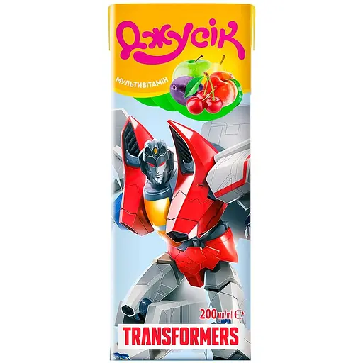 Упаковка нектара Джусік Transformers Мультивитаминный 2.4 л (200 мл х 18 шт.) - фото 2