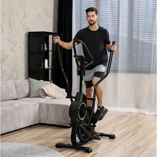 Орбитрек магнитный Hop-Sport HS-450B Dynamic черно-золотистый - фото 3