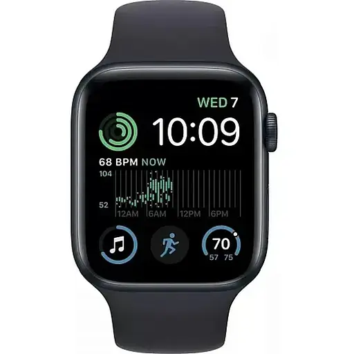 Apple Watch SE 2 40mm GPS Midnight Aluminium Case Midnight Sport Band MNT83 M/L A2722 (MNT83) - фото 1