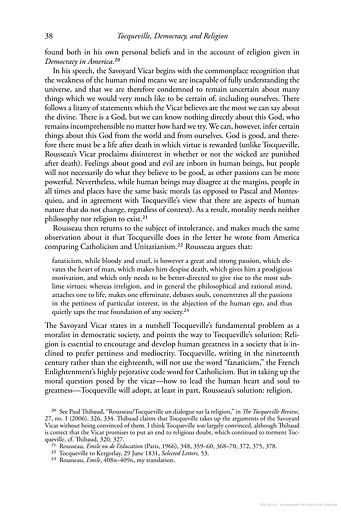 Tocqueville, Democracy, and Religion. Checks and Balances for Democratic Souls - фото 3