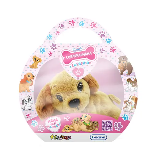Мягкая коллекционная игрушка – СОБАЧКА МАМА С СЮРПРИЗОМ (в ассортименте, в дисплее)