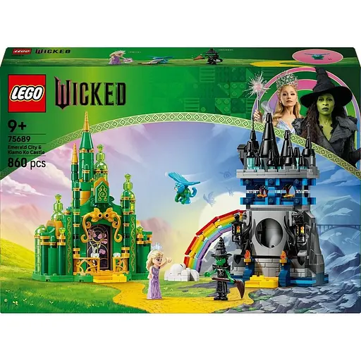 Конструктор LEGO Wicked Эмеральд-сити и замок Киамо Ко 860 деталей (75689)