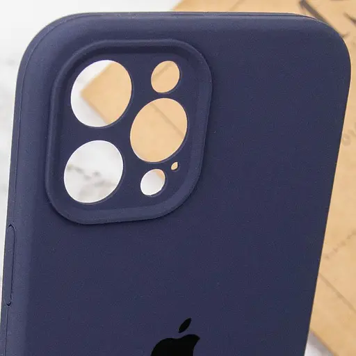 Чохол Epik Silicone Case Full Camera Protective AA для Apple iPhone 12 Pro 6.1 Темно-синій/Midnight blue - фото 6